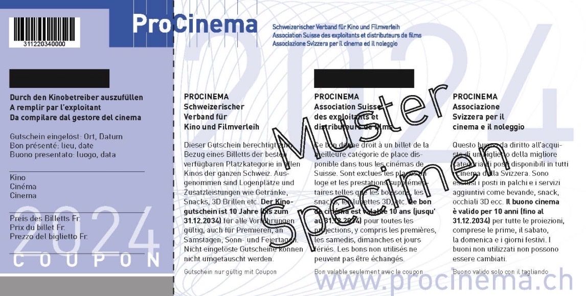 Bons: ProCinema Kino Gutschein – Neuf (Voir description) à Watt par Dom_hd7z
