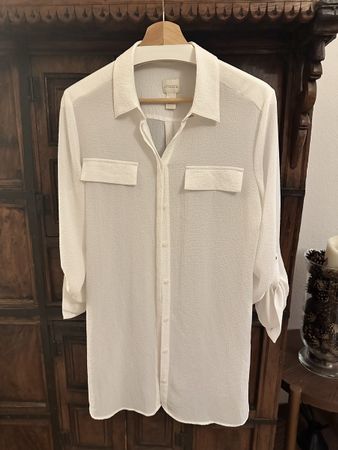 Chemisier blanc Chic's - Taille 1 - Élégant et léger!
