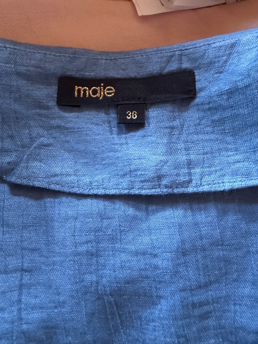 Maje Robes: Maje Linen Blue Dress – D'occasion à St.Josefen par lop_lh8d 8