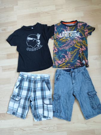 Shorts und Shirts Gr. 128