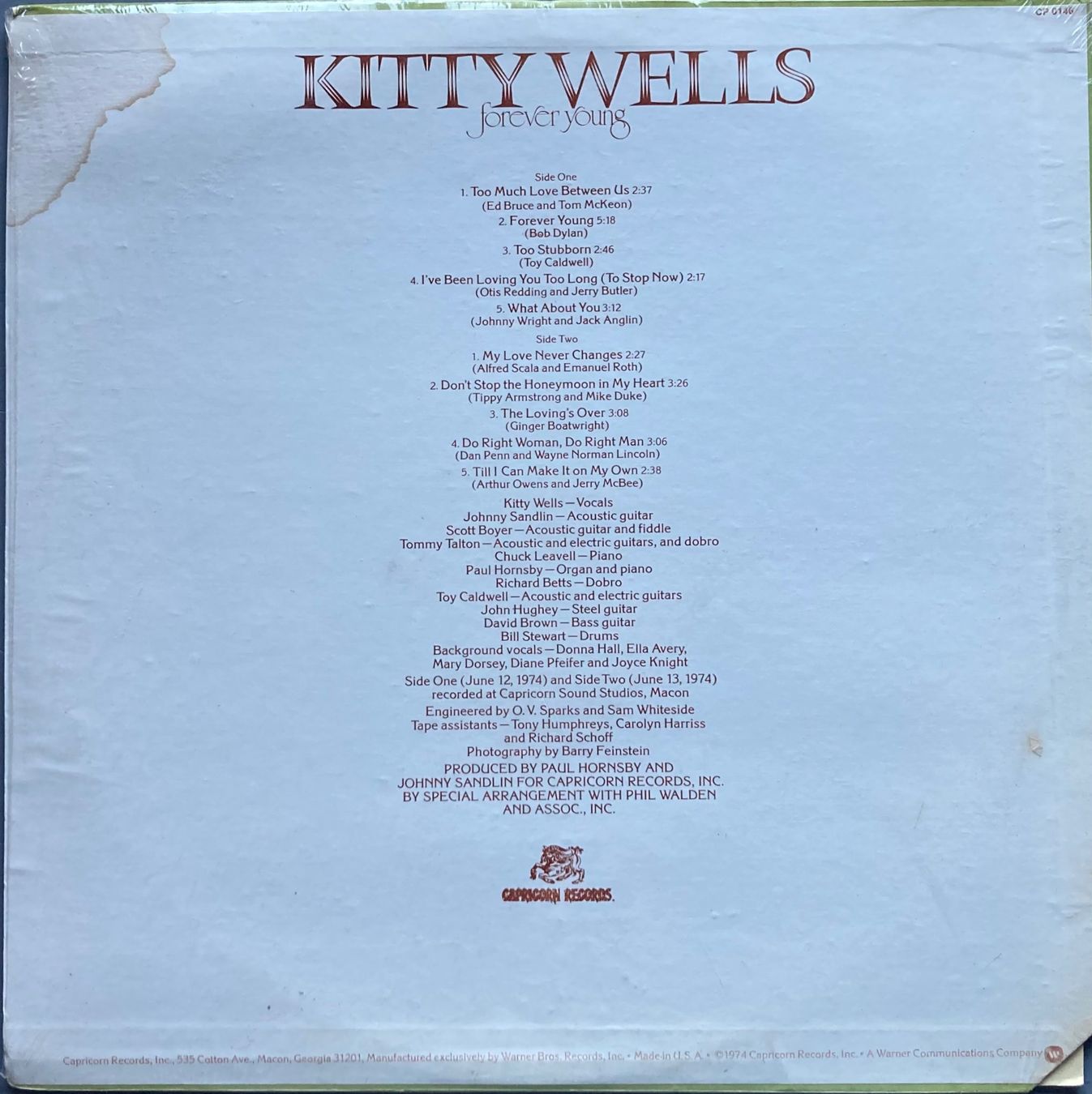 Dischi in vinile: KITTY WELLS - FOREVER YOUNG – Usato da Poliez-Pittet venduto da Newtown-Records 1