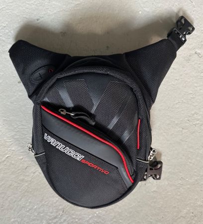Motorrad-Beintasche, Vanucci Sportivo, schwarz, top Zustand