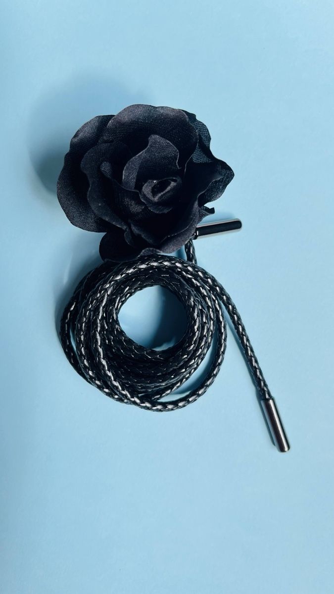 Ketten: NEW BLACK FLOWER LEATHER CHOKER – Neu (gemäss Beschreibung) aus Lugano von yul_fhg2 4