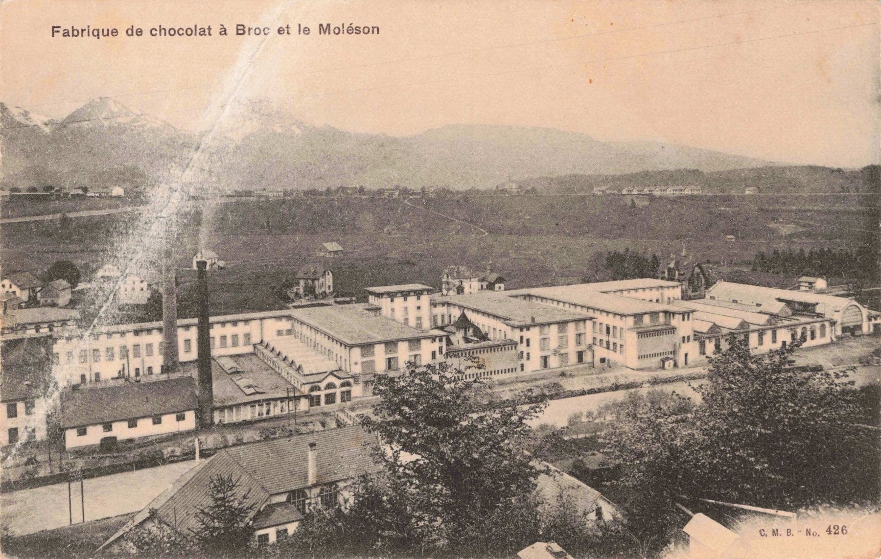 Cartoline postali: Fabrique de chocolat a broc et le Moleson – Usato da Biasca venduto da Blenio71