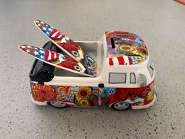 Sparschwein VW Bus Hippie Surfboards Keramik Deko ungebra...