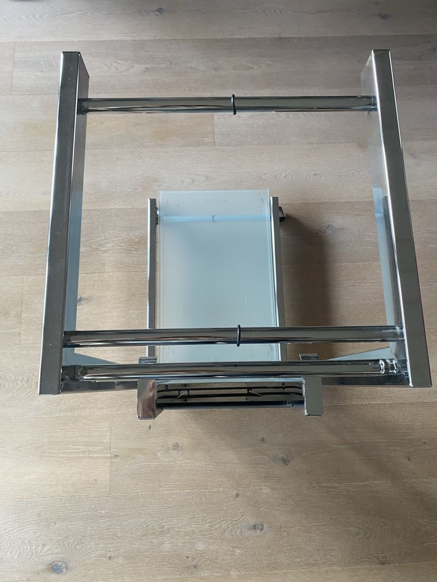 Koffer & Taschen: PC Rollwagen mit Glasplatten, Chrom, 35cmx50cmx81 cm – Gebraucht aus Embrach von bea_8424 6