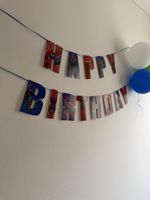 Spiderman Happy Birthday Girlande Geburtstagsgirlande Deko