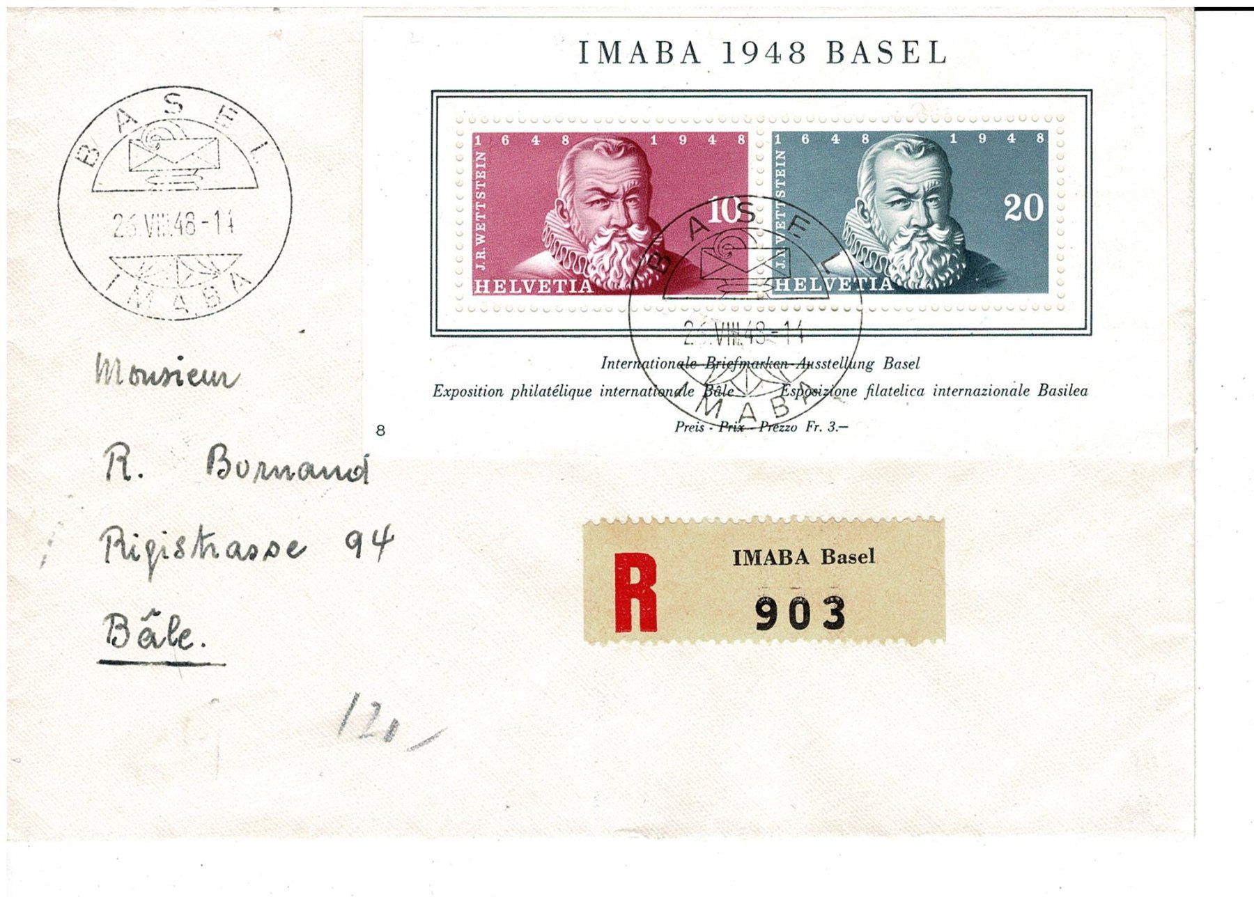Tutti i francobolli: Imaba-Block R-Brief – Usato da Lausanne venduto da Whorvath