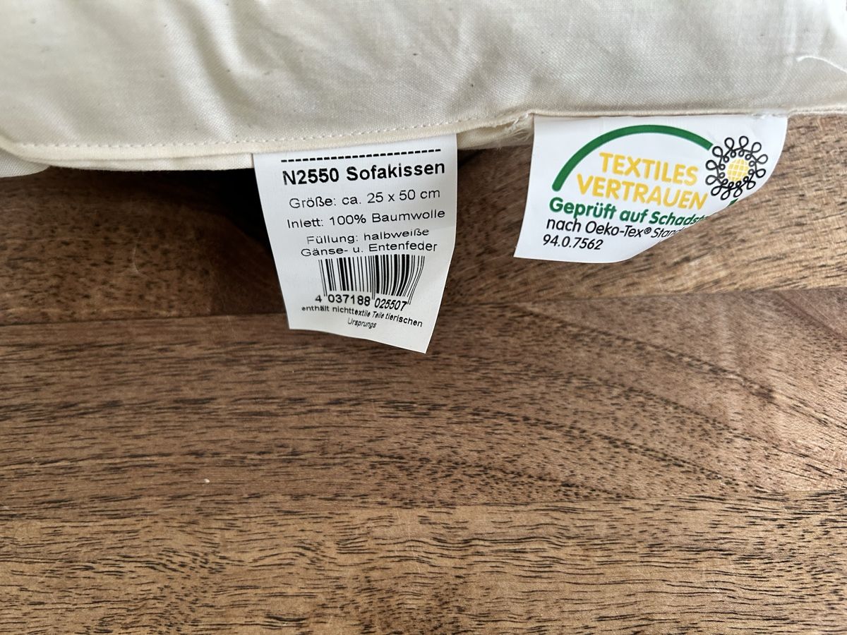 Cuscini: Sofakissen, 25x50cm, 100% Baumwolle! – Nuovo (secondo la descrizione) da Rupperswil venduto da Birke11 2
