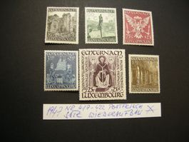 1947 LUXEMBURG WIEDERAUFBAU ZSt 417/22 SATZ POSTFRISCH/*falz