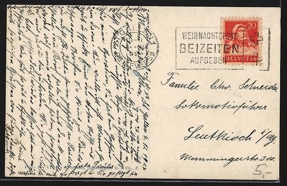 Cartoline postali: Mannenbach, Ortsansicht vom Wasser aus – Usato da Berlin venduto da bartko-reher 1