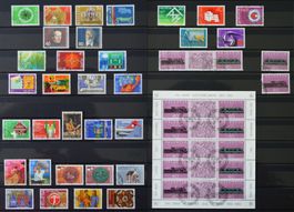 Briefmarkensammlung Schweiz 1980 bis 1989, gestempelt, kompl