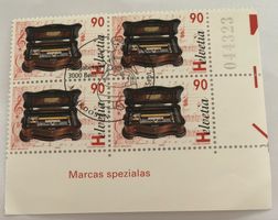 CH 4 er Block mit Vollstempel   