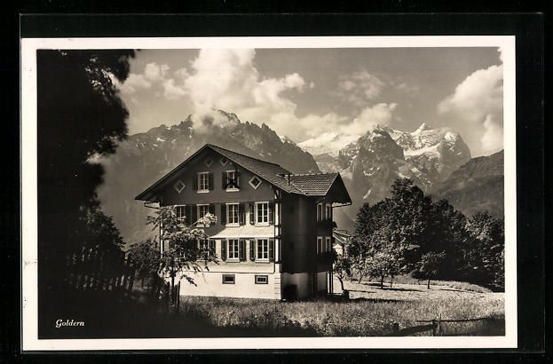 Cartoline postali: AK Goldern, Chalet Huggler-Tännler – Usato da Berlin venduto da bartko-reher
