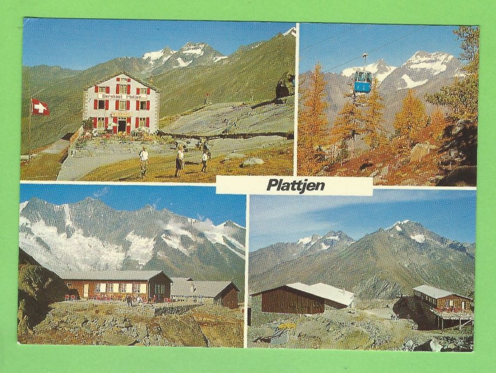 Cartoline postali: Plattjen Seilbahn Bergstation Restaurant Sc... – Usato da Zürich venduto da t24_de