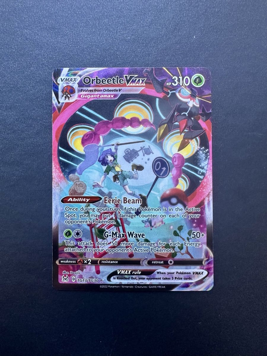 Pokémon Sammelbilder & Trading cards: Orbeetle VMAX #TG13 - Lost Origin - Ab 1.- CHF! – Gebraucht aus Bern von HugoStiglitz11