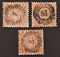 Baden Mi-Nr.15 a/ba/c gestempelt  Selten
