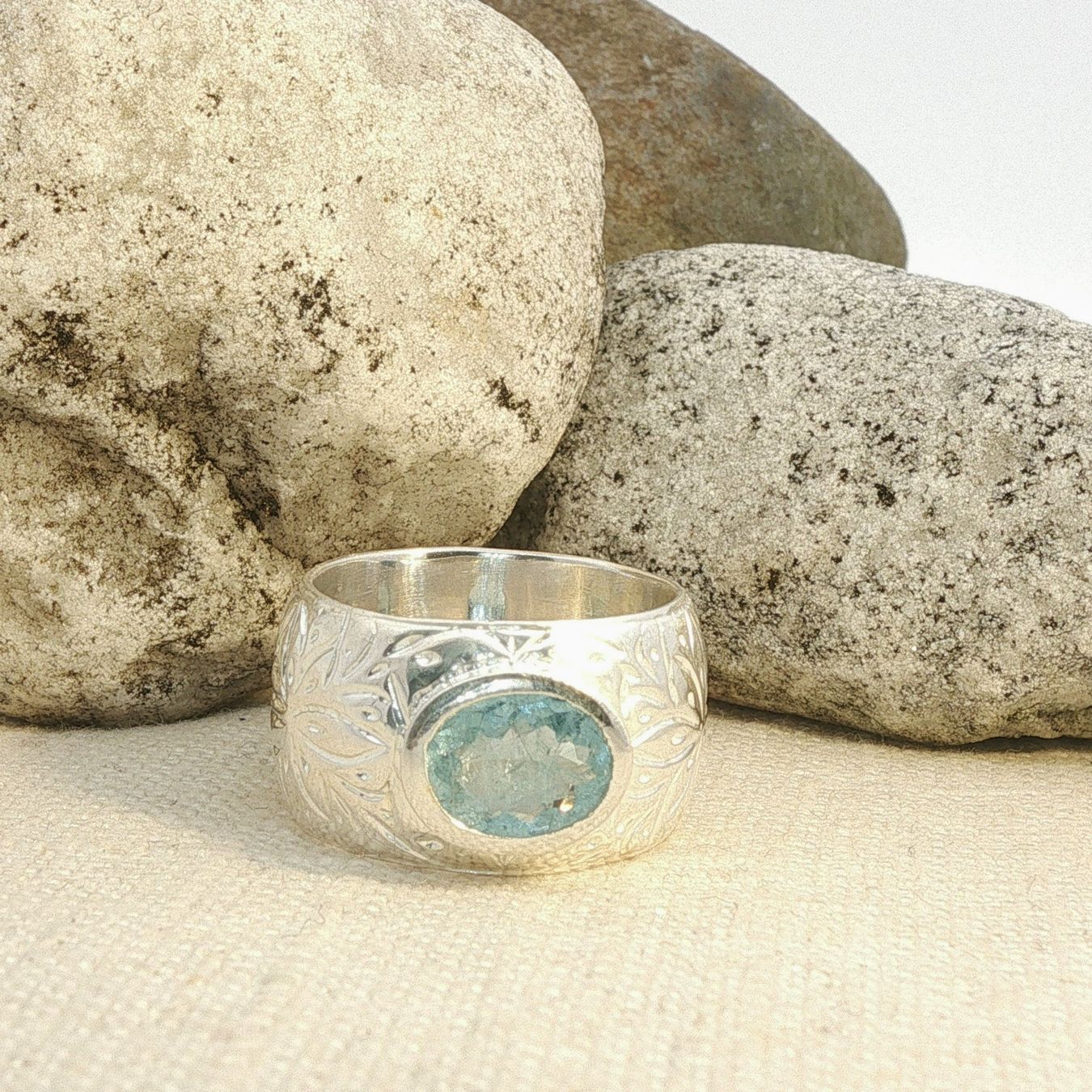 Olga Ribler Anelli: Aquamarin Ring - Sterling Silber 925 - Grösse 56 – Nuovo (secondo la descrizione) da Luzern venduto da Schmuckoutlet 4