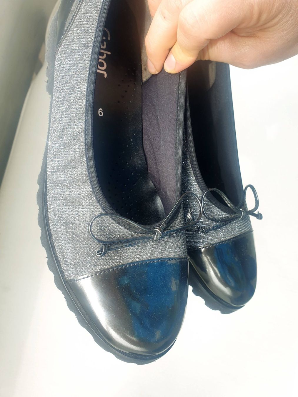 Gabor Scarpe da donna: GABOR BALLERINAS 6 39 LACKLEDER GLITZER LEDER SCHUHE BASIC – Nuovo (secondo la descrizione) da Elsau venduto da the-colorful-side 7