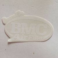 BMC Sportluftfilter Aufkleber ca 10 x 6cm weiss transparent