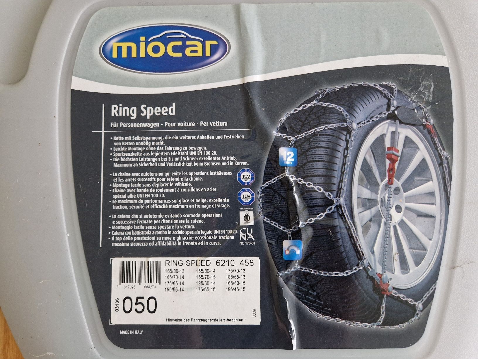 Catene da neve: MioCar Ring Speed Schneeketten 050 – Usato da Lachen SZ venduto da It_is_what_it_is 1