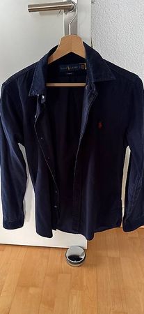 Ralph Lauren Herren Hemd, Cord, Dunkelblau, Gr. S, Top!