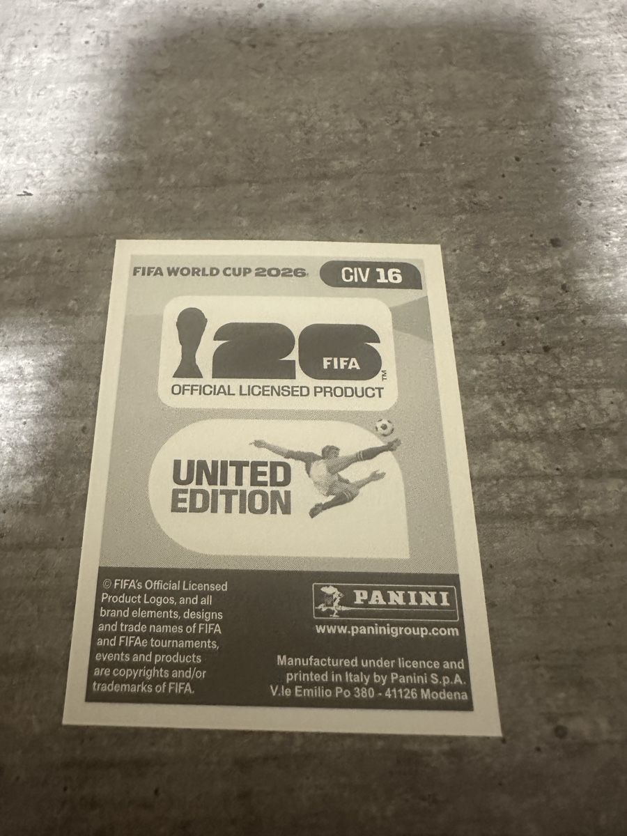 Panini Carte collezionabili: CIV 16 , FIFA WORLD CUP 2026 PANINI  – Nuovo (secondo la descrizione) da Frauenfeld venduto da 1PegPeg1 1