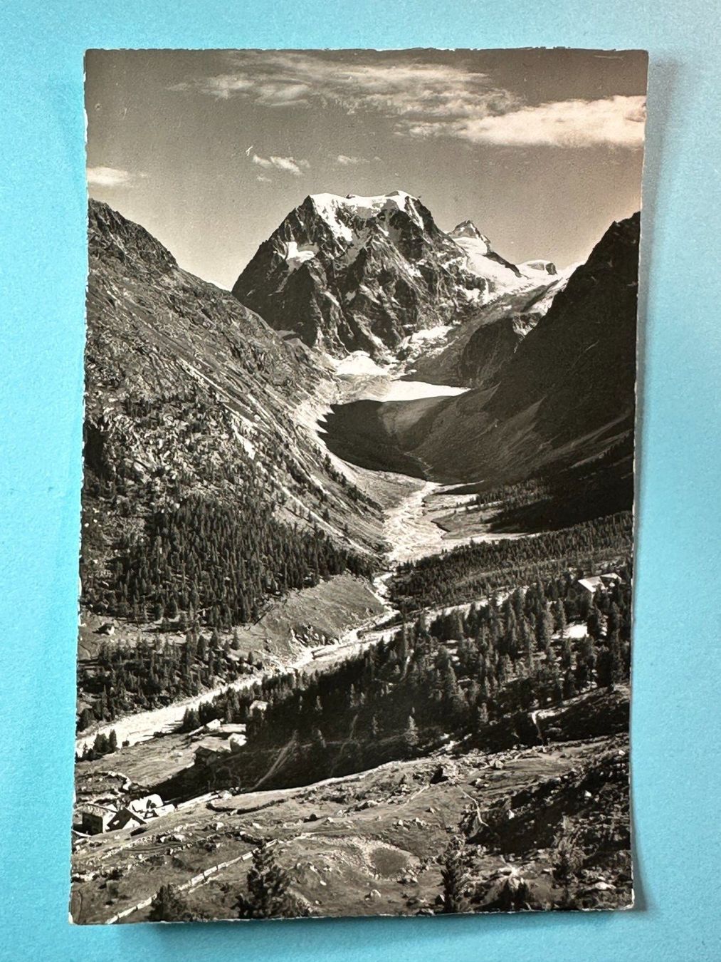Ansichtskarten: Arolla, le Mont Collon et l'Evêque – Gebraucht aus Steg VS von _vinci_