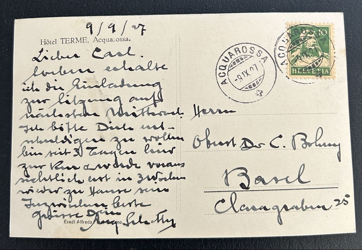 Cartoline postali: Fotokarte Aquarossa Statione  – Usato da Horw venduto da Tellbub 1