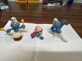 Lot de 3 Schtroumpfs vintage à saisir