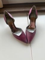 Pink Glitzer Pumps, Grösse 40