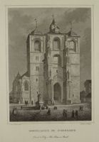 KONSTANZ DOMKIRCHE, BADEN-WÜRTTEMBERG, STAHLSTICH UM 1870