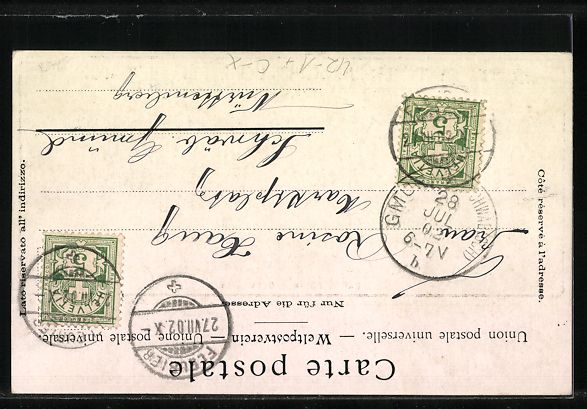 Cartoline postali: Fleurier, Tir Cantonal Neuchatelois 1902 – Usato da Berlin venduto da bartko-reher 1