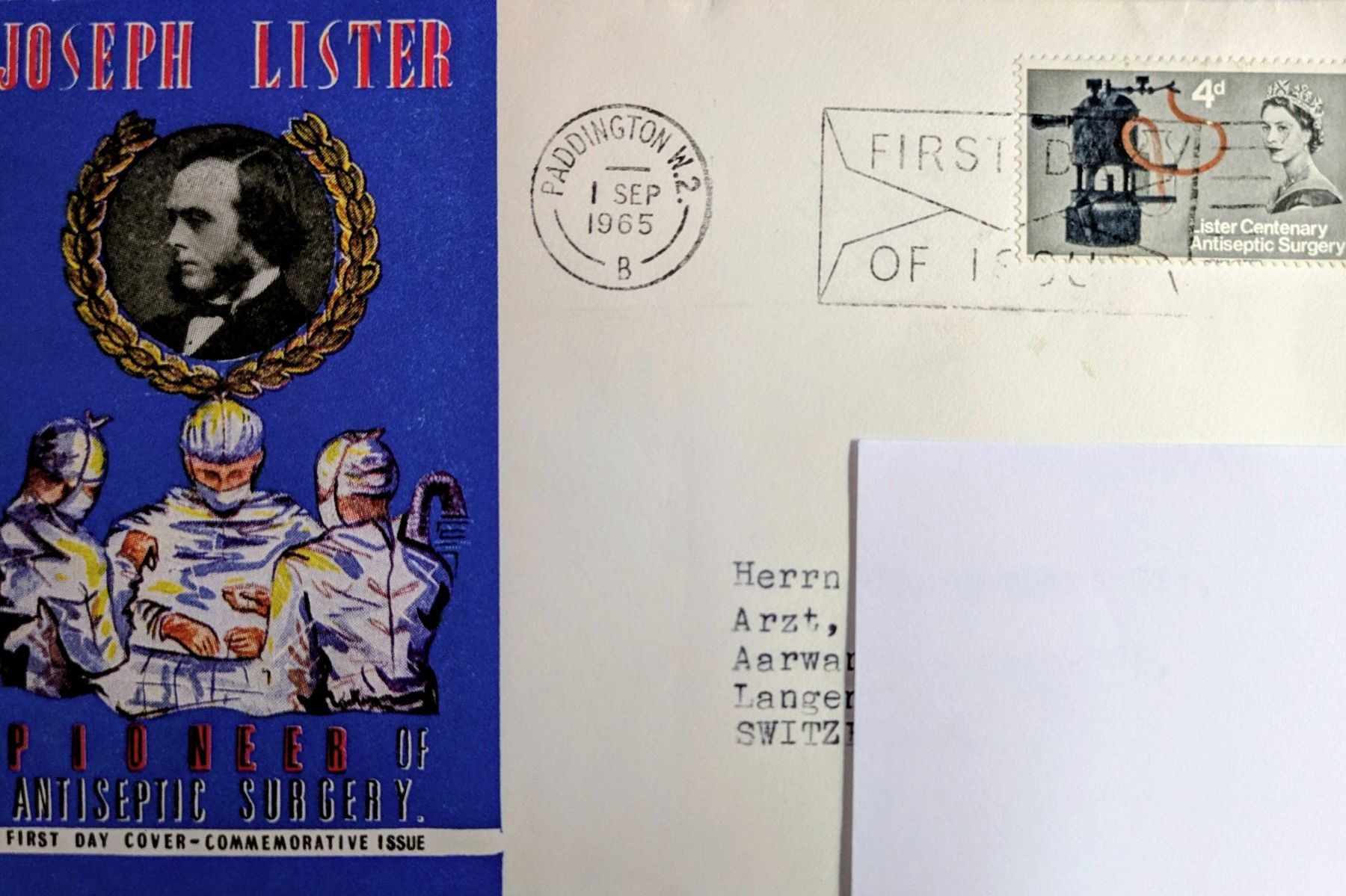 Tutti i francobolli: 1965 UK GB FDC – Usato da Madiswil venduto da Hglotz