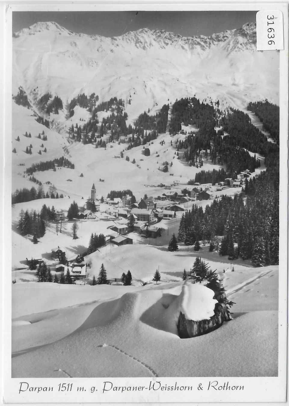 Cartoline postali: Parpan im Winter – Usato da Ettingen venduto da Kartenplanet