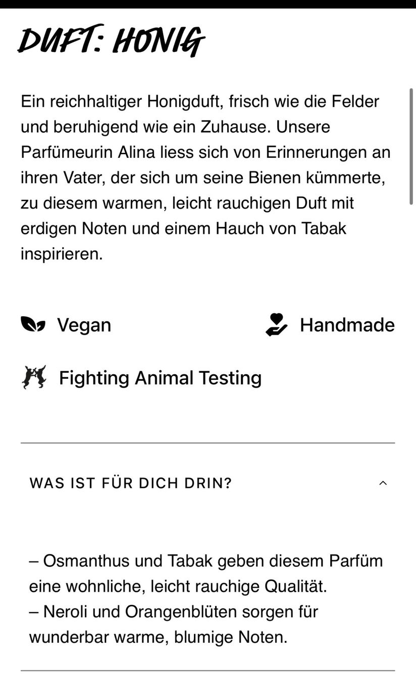 Lush Profumi & Eau de Toilette: LUSH THE BEE'S KNEES Eau de Parfum - Duftprobe - 2 ml – Usato da Zürich venduto da deruja 4
