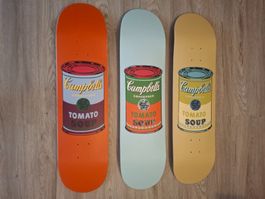 3 Skateboards Campbell's Soup Design inkl. Taschen neu
