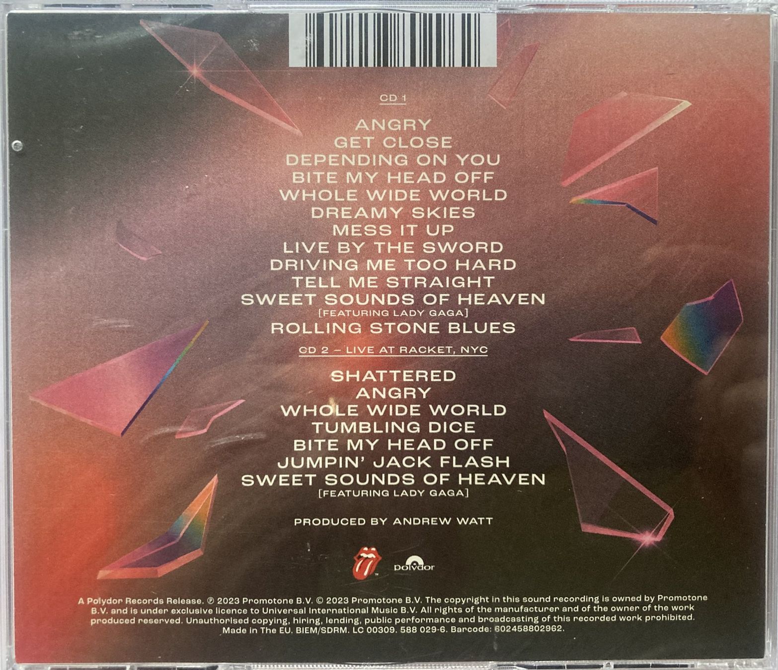 CD: ROLLING STONES / LADY GAGA - HACKNEY DIAMONDS – Nuovo e nell'imballaggio originale da Bottens venduto da hotter-than-hell 1