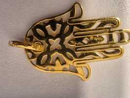 Anhänger Silber Gold Vergoldet Sabo Hand der Fatima Geschenk