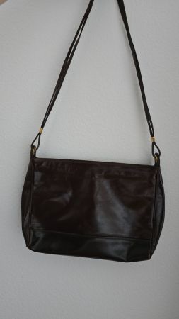 Leder-Locher Vintage Tasche - Dunkelbraun 👜