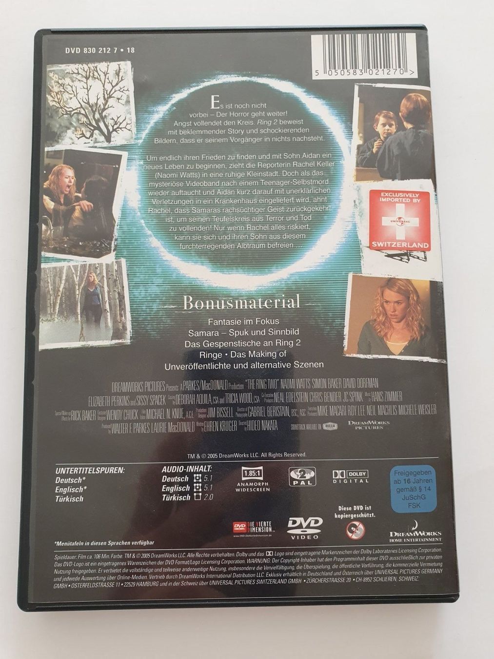 Tutti i DVDs: Ring 2 - Angst vollendet den Kreis DVD – Usato da Oberdorf BL venduto da BaldenEagle 1