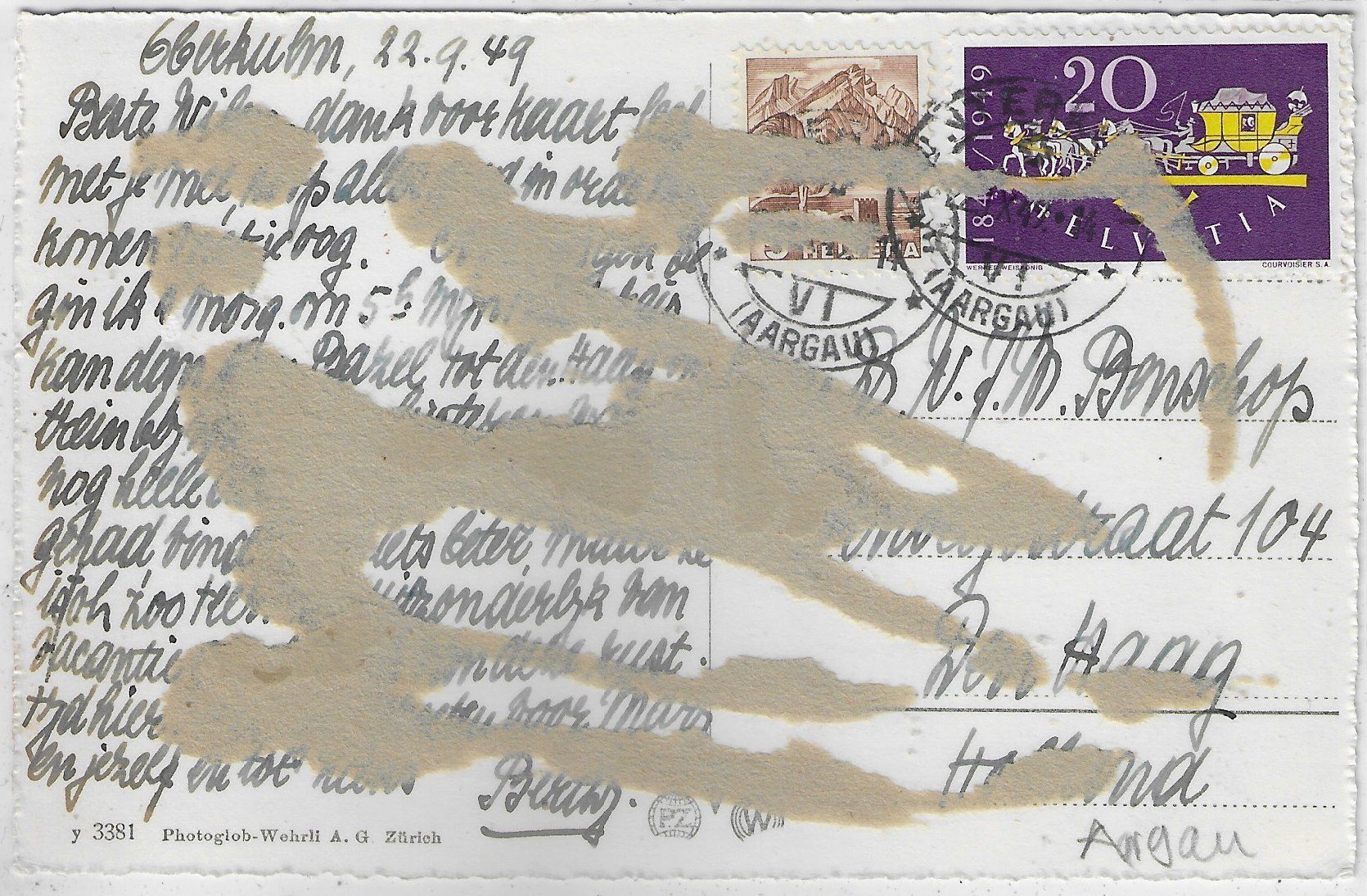 Cartoline postali: Reinach AG - Generalansicht – Usato da Ettingen venduto da Kartenplanet 1