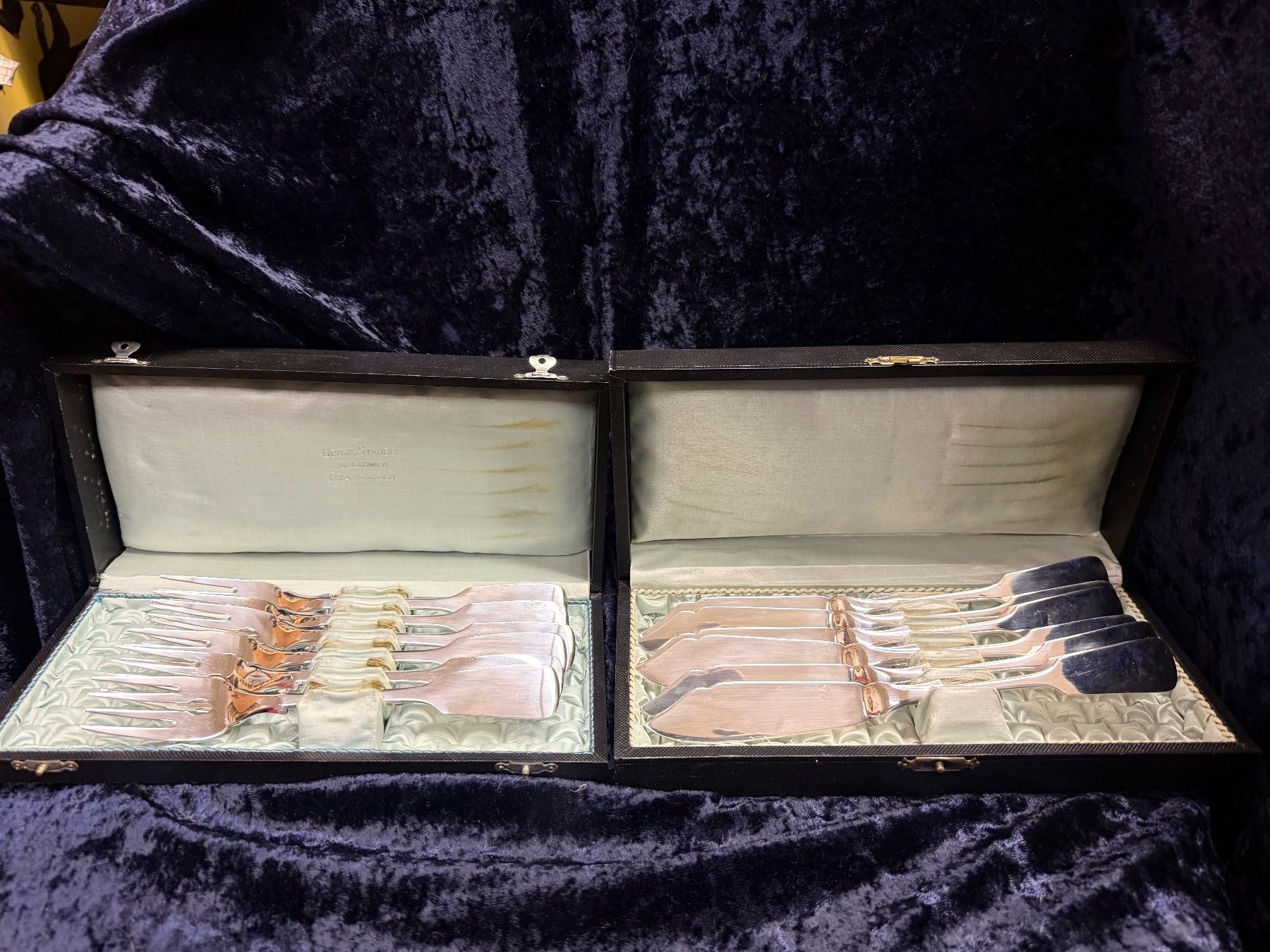 Set di posate: Antikes Silber Fischbesteck Kochberg – Usato da Glattbrugg venduto da Xena2014 2