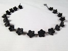 Onyx Strang Blütenform für Kette