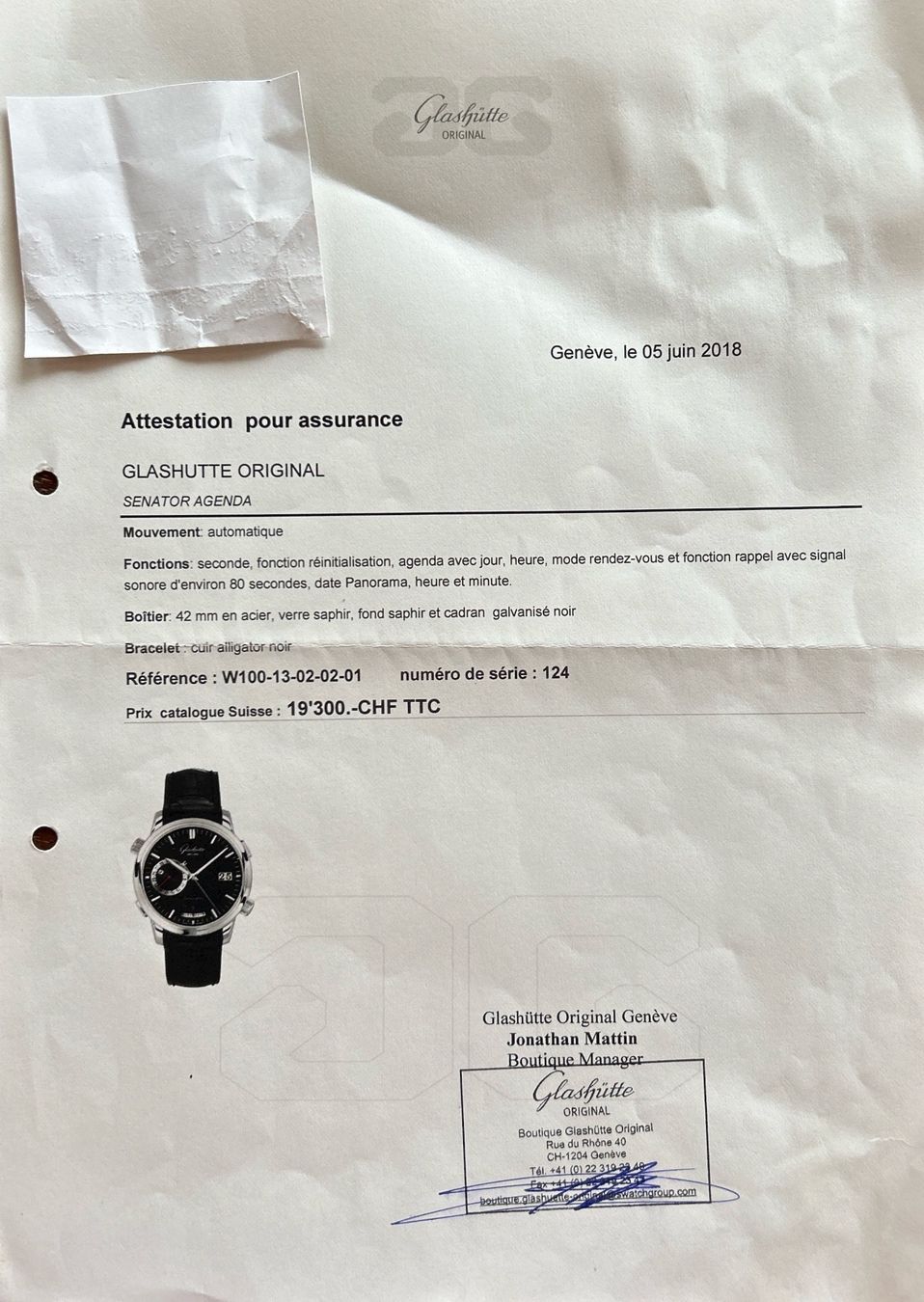 Glashütte Orologi: Glasshütte Original Senator Diary – Usato da Châtillon FR venduto da xwillow 5