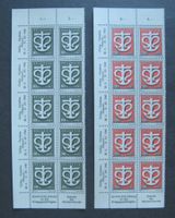 1945 10 und 20 Rappen Teilbogen postfrisch 2