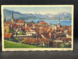 Zug mit Rigi, Berneralpen und Pilatus