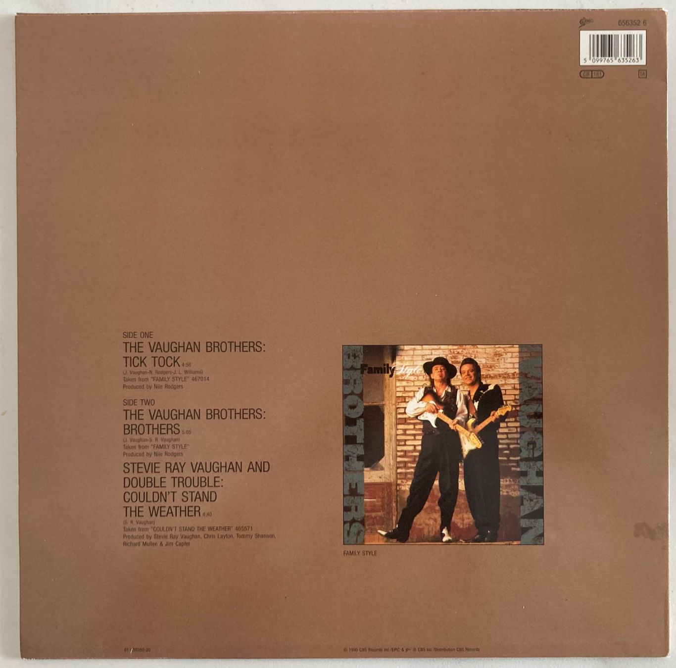 Dischi in vinile: THE VAUGHAN BROTHERS - TICK TOCK – Usato da Poliez-Pittet venduto da Newtown-Records 1