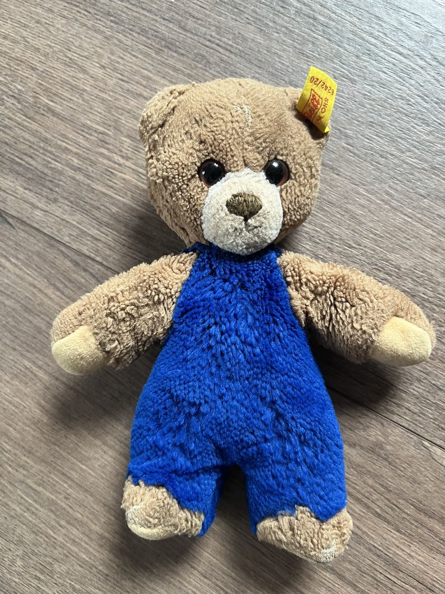 Steiff Spielzeuge: Steiff Teddybär mit blauer Hose – Gebraucht aus Reitnau von Spitzmaus2007