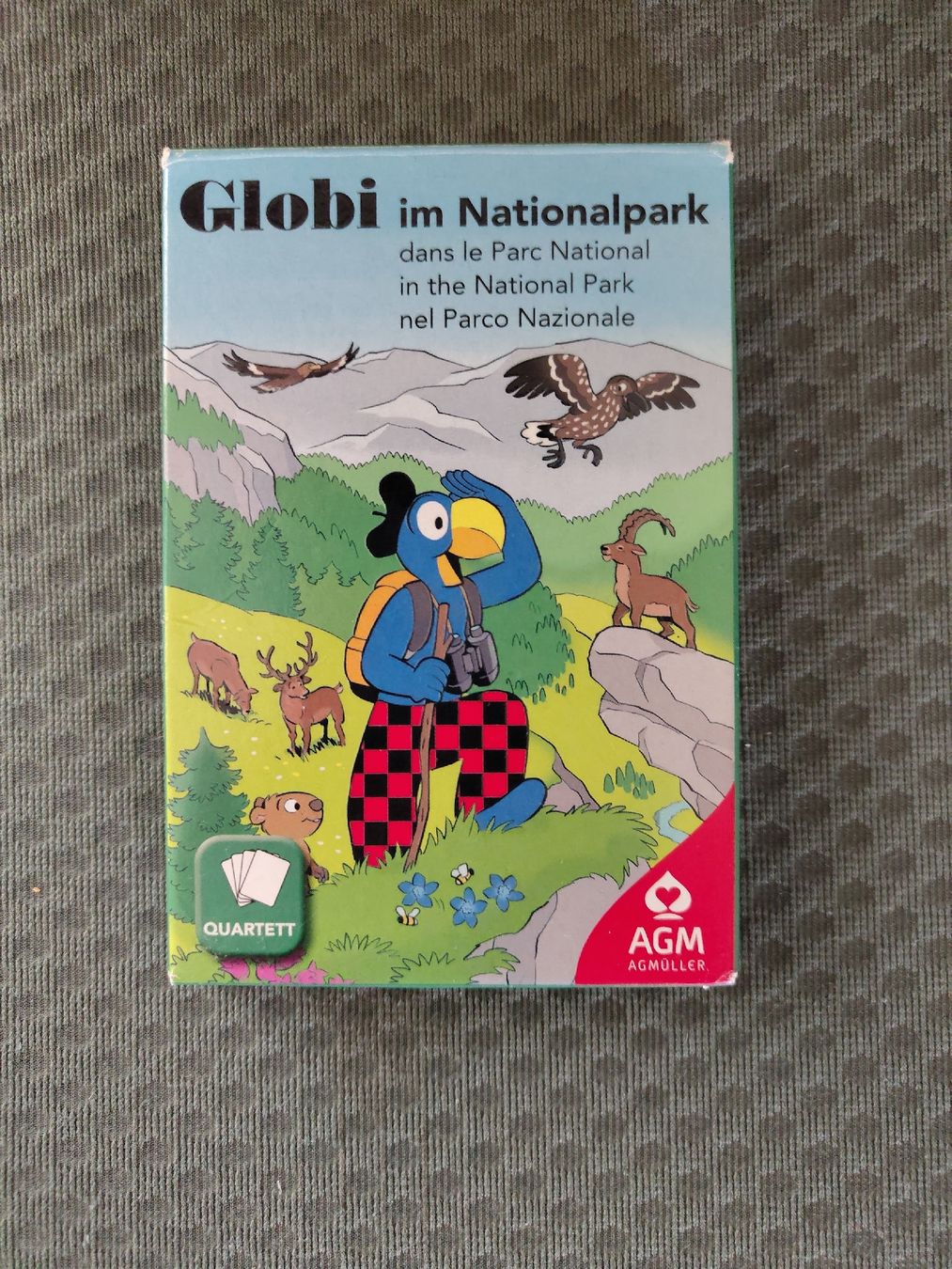 Giochi: Globi Quartett im Nationalpark Spiel  – Usato da Spiegel b. Bern venduto da M.Raymond